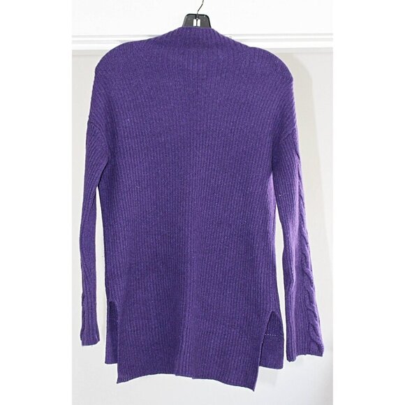 Magaschoni Cashmere - Women's Funnel Neck, Ribbed Tunic, XS - Picture 2 of 8